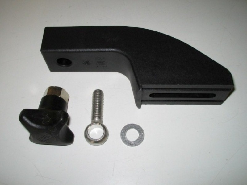 28110092, Adjustable bracket W/tap  �12,5mm LA=9mm 199mm