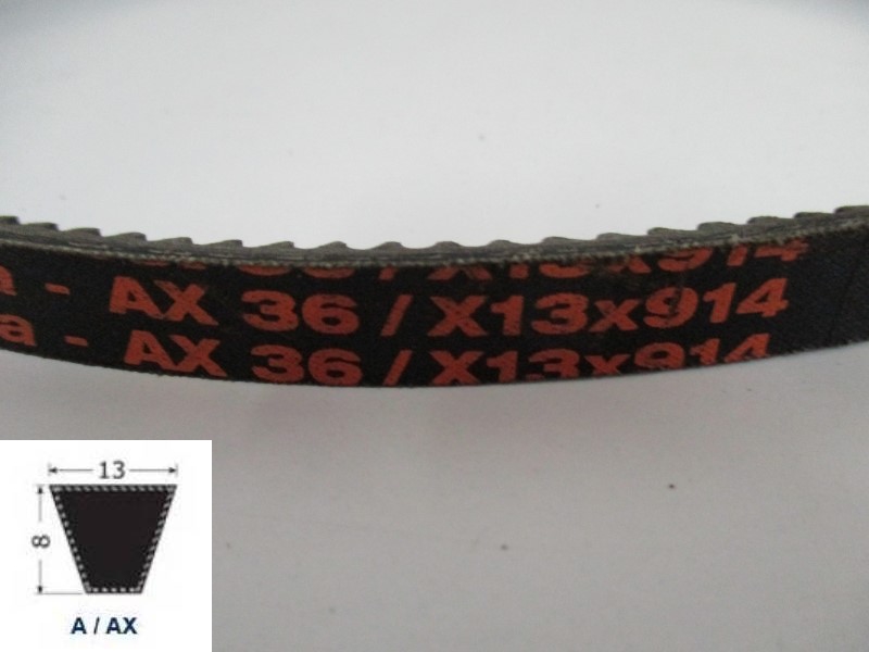 34110036, Classical Cog Belt AX 36