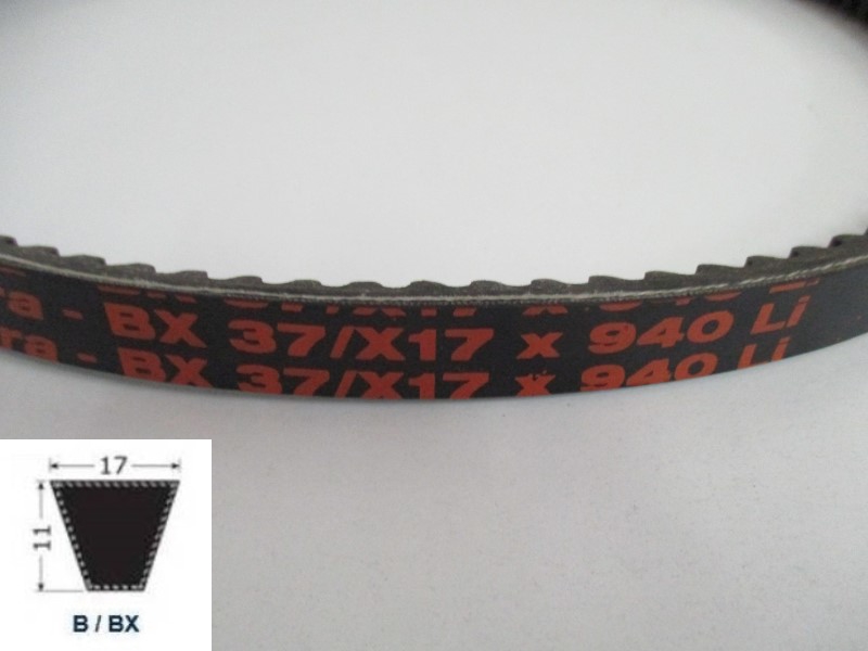 34120037, Moulded cogged V-Belt BX 37