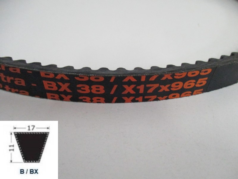 34120038, Moulded cogged V-Belt BX 38