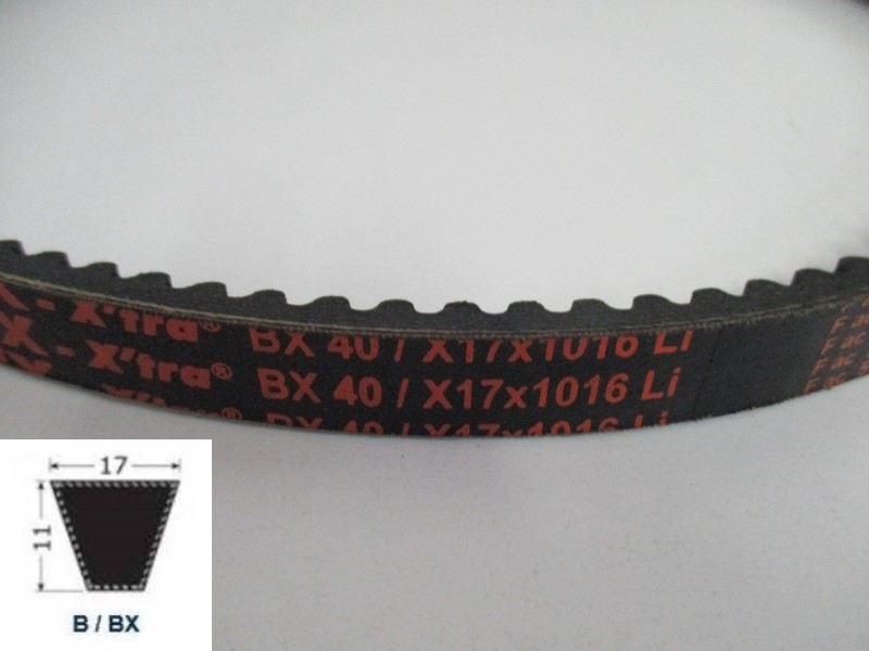 34120040, Moulded cogged V-Belt BX 40