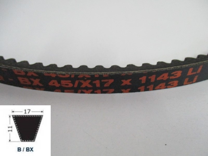 34120045, Moulded cogged V-Belt BX 45