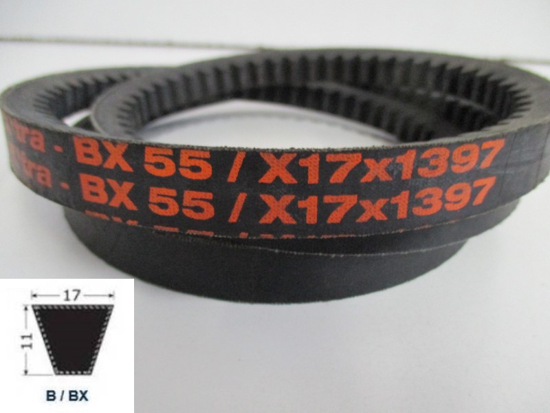 34120055, Moulded cogged V-Belt BX 55