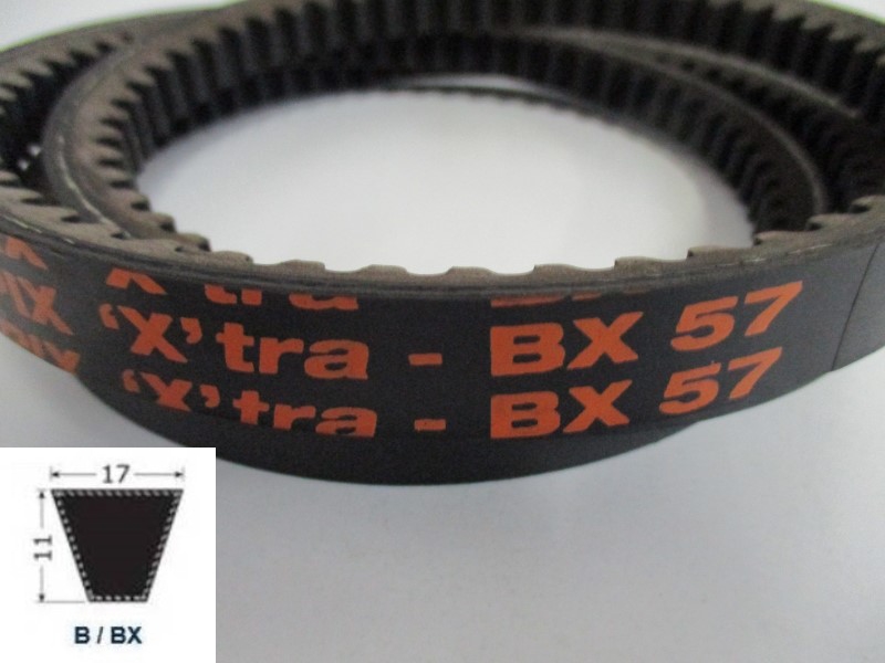 34120057, Moulded cogged V-Belt BX 57