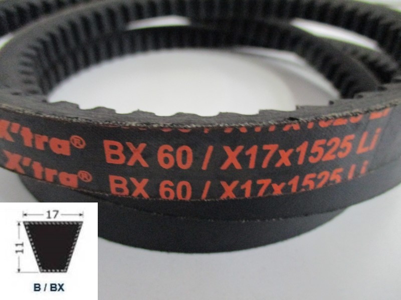 34120060, Moulded cogged V-Belt BX 60