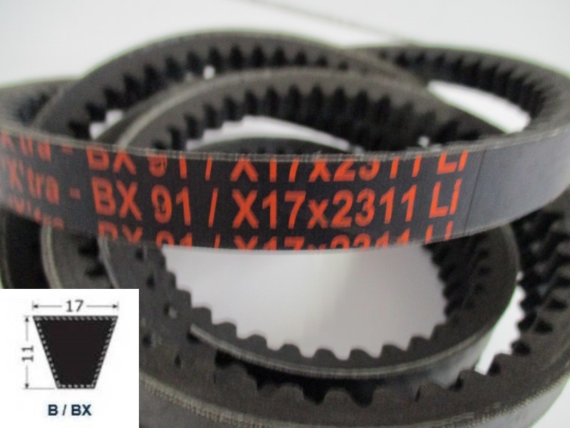 34120091, Moulded cogged V-Belt BX 91