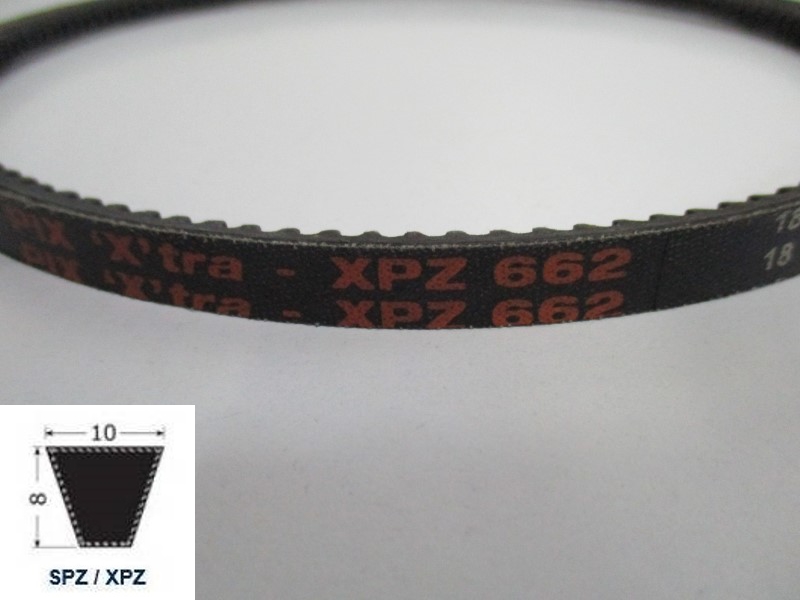 37100662, Narrow V-belt XPZ 662