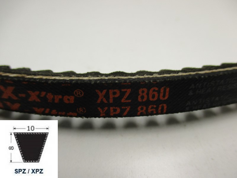37100860, Narrow V-belt XPZ 860