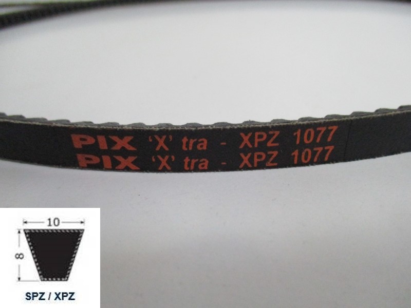 37101077, Narrow V-belt XPZ 1077
