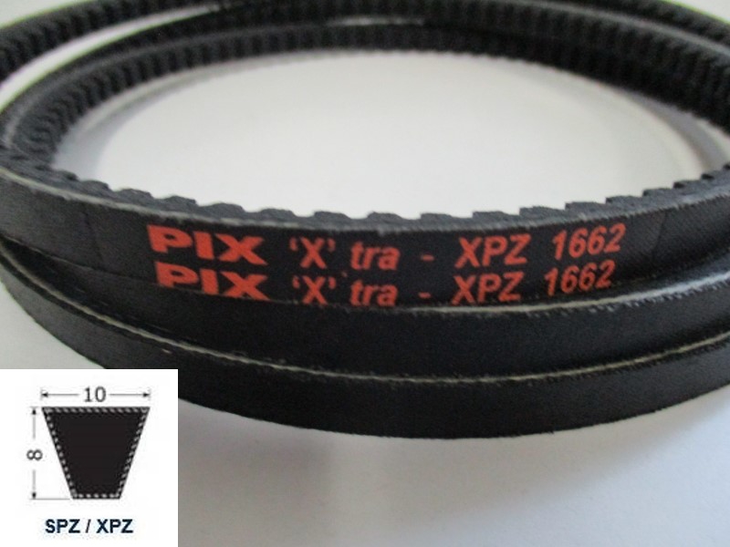 37101662, Narrow V-belt XPZ 1662