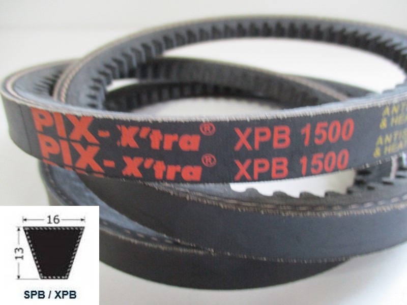 37121500, Narrow V-Belt XPB 1500