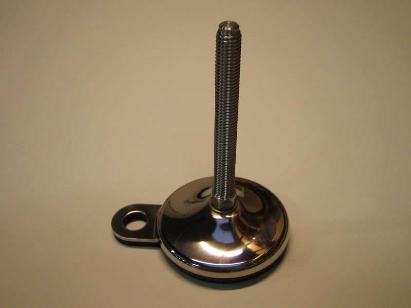 5852500212F, Foot �80 M12x100 SS with fixing system MARTIN