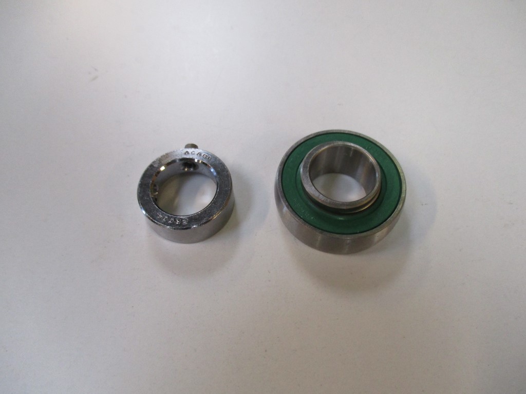 Asahi bearing MU 004 + ER with stainless steel locking collar and 