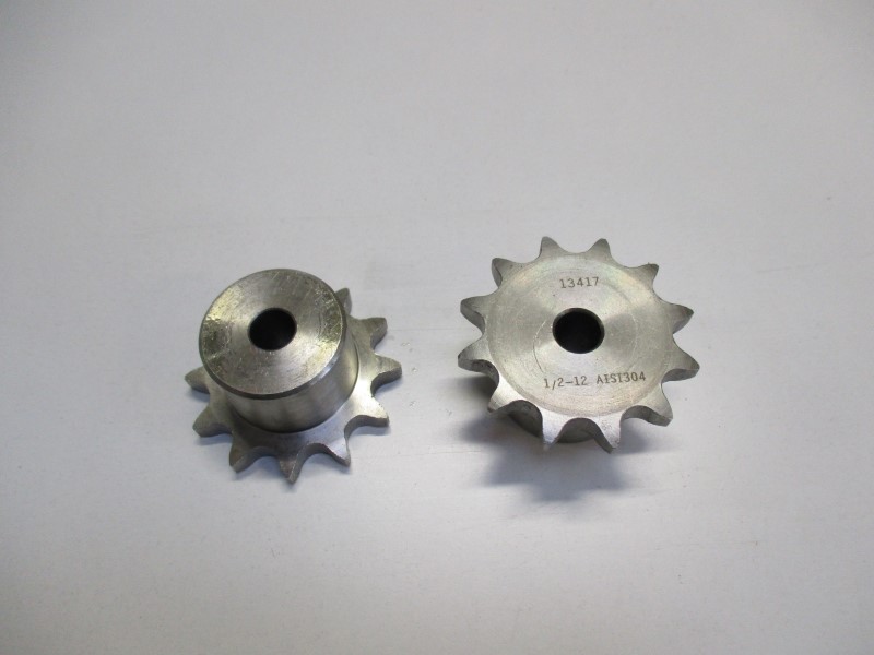 8608B1012, Sprocket 08 B-1 Z=12 stainless steel