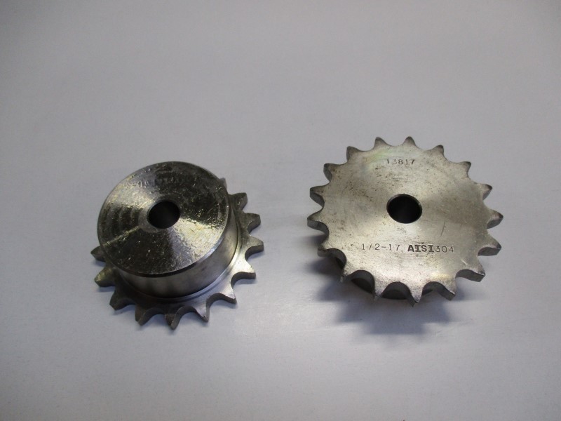 8608B1017, Sprocket 08 B-1 Z=17 stainless steel