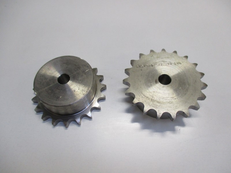 8608B1019, Sprocket 08 B-1 Z=19 stainless steel