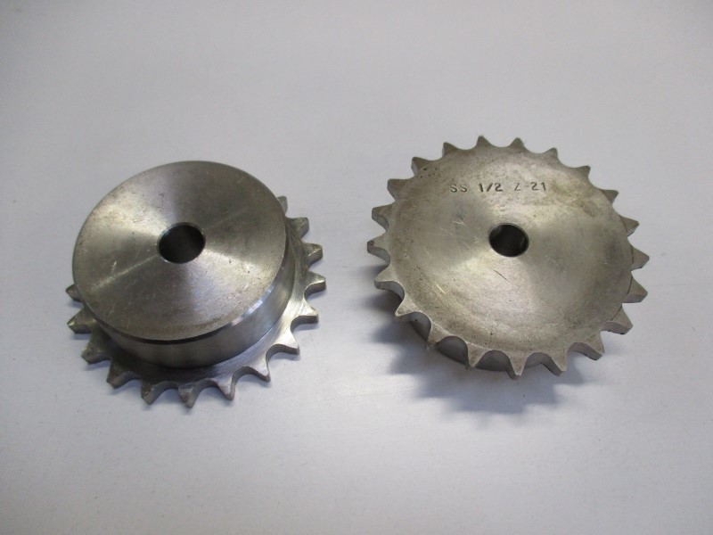 8608B1021, Sprocket 08 B-1 Z=21 stainless steel